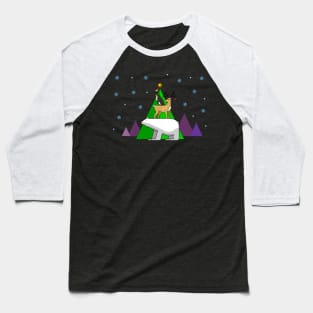 Polar bear, reindeer, penguin, robin Christmas star Baseball T-Shirt